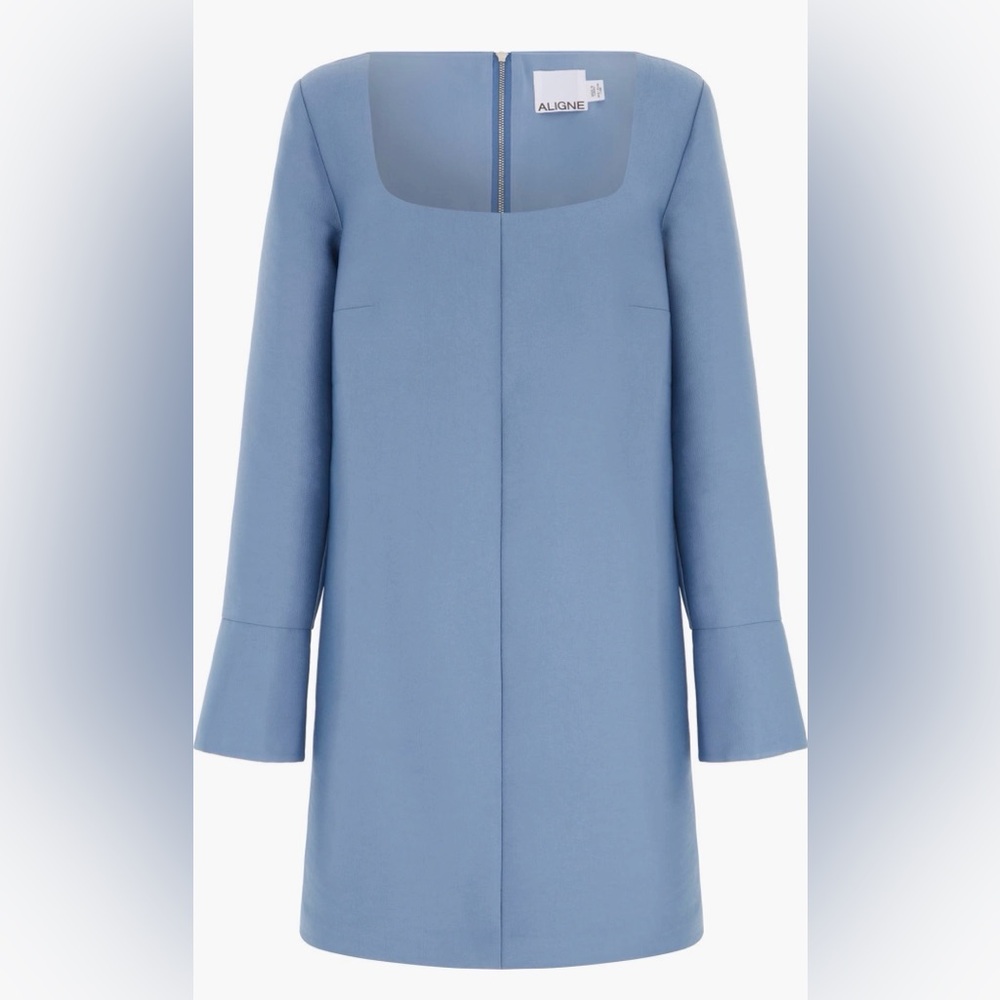 ALIGNE Carmel Long Sleeve Satin Mini Dress